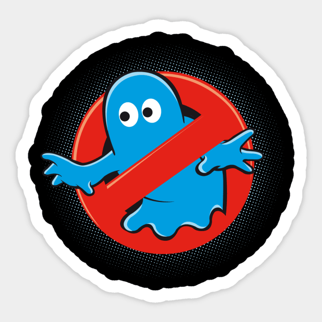 ghost buster Sticker by trabe